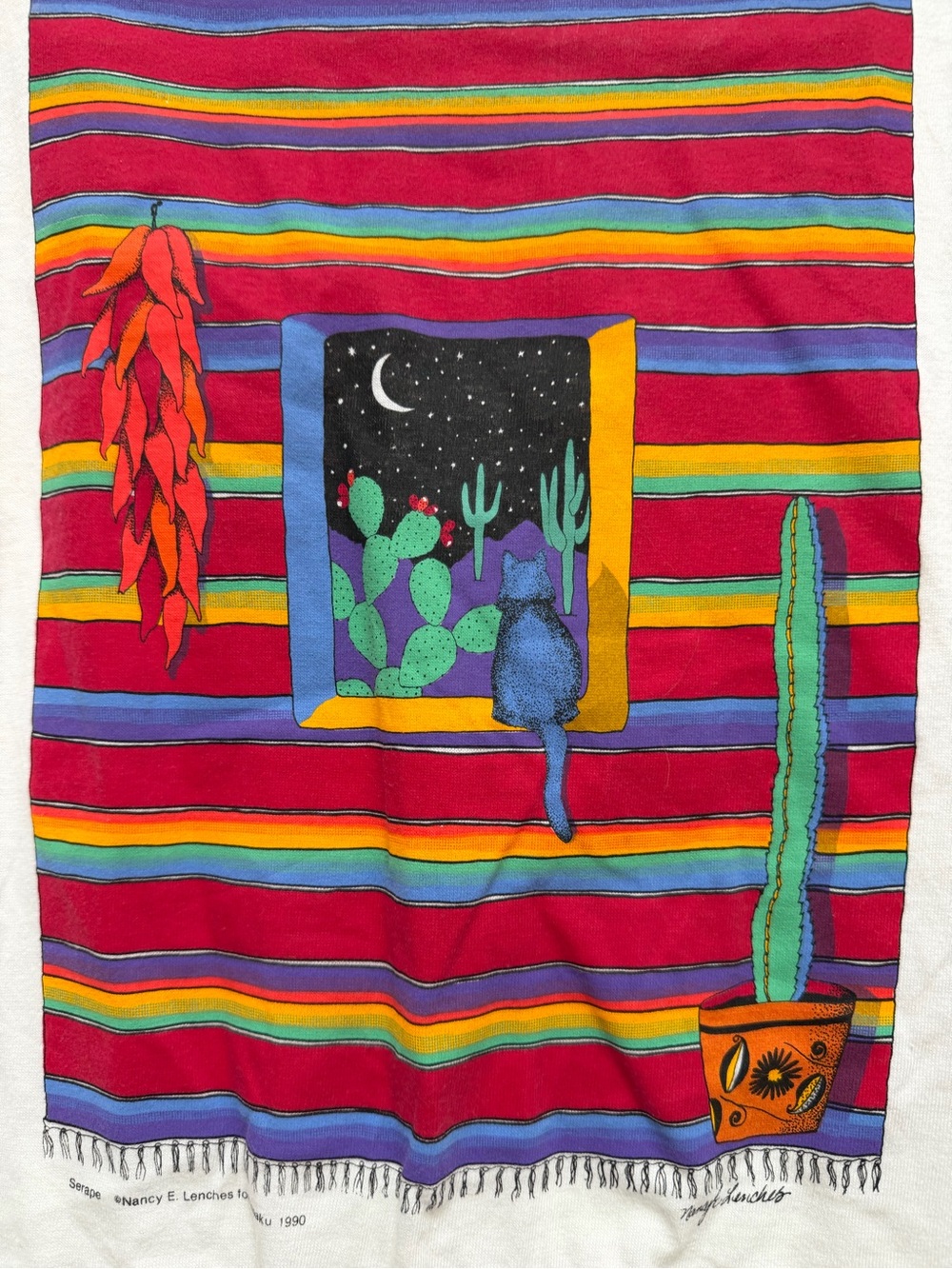 Vintage Nancy Lenches Art Print Tshirt M View 6